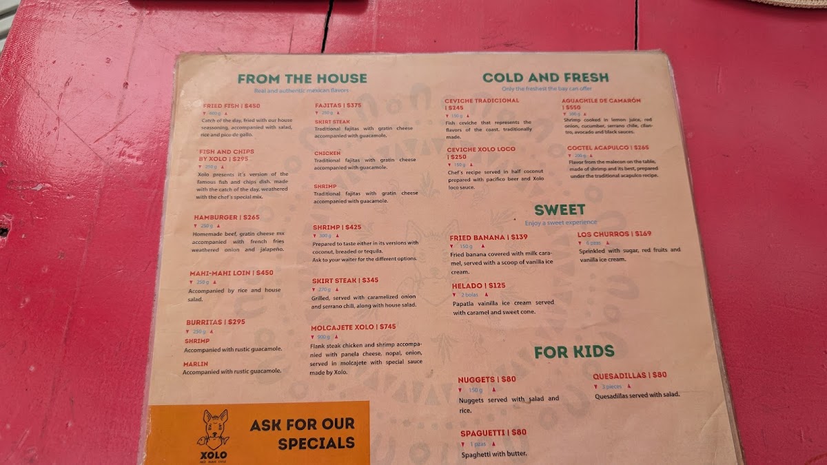 Xolo: Maíz Agave Chile Menu - Image 3